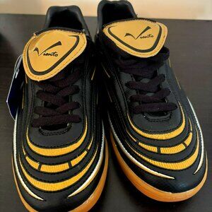 Viento black & gold sneakers. Women's. Size 7. New with tags